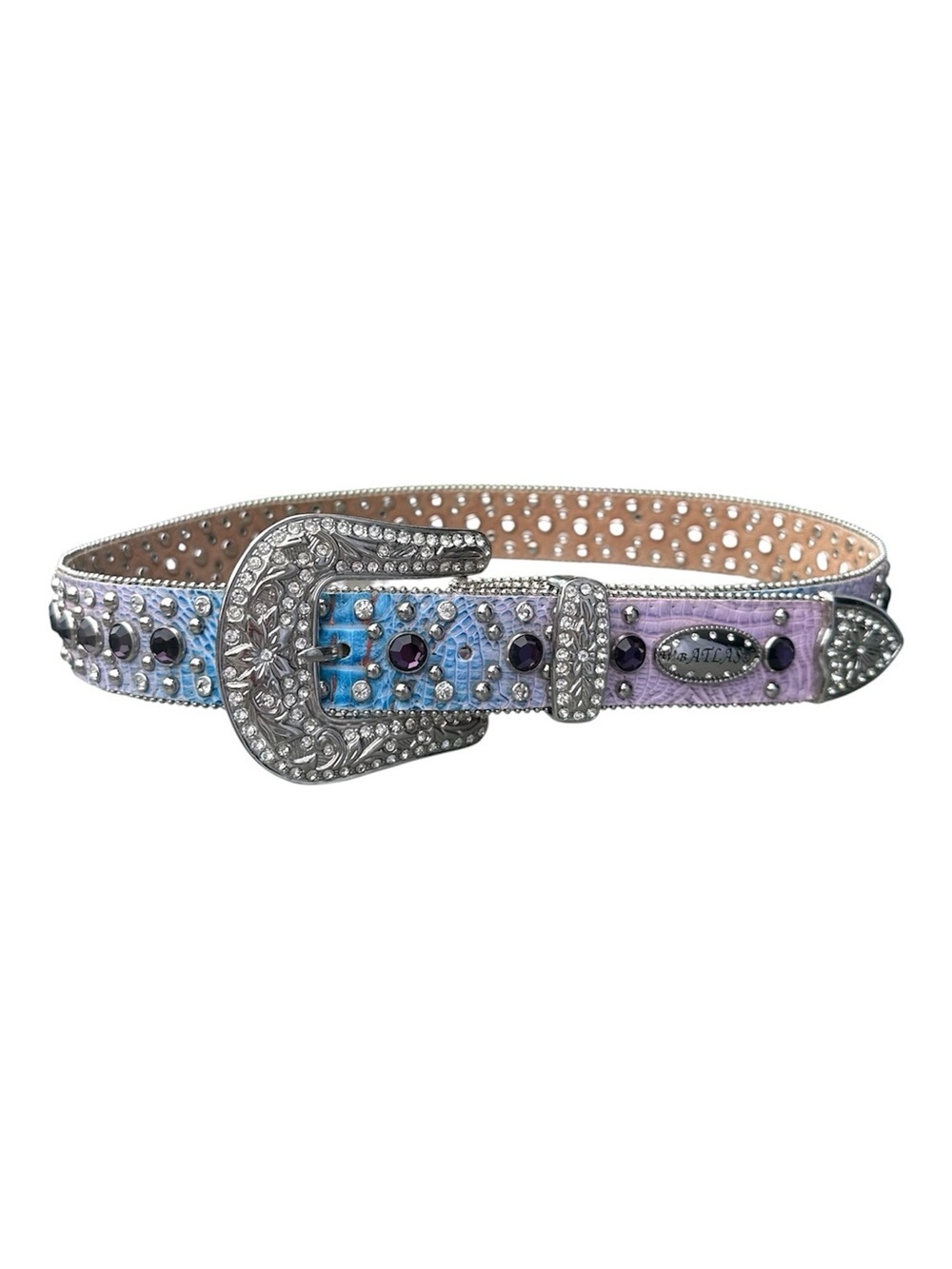 Atlas Rhinestone Western Belt Cowgirl Glam Bling Crystal Studded Statement Belt